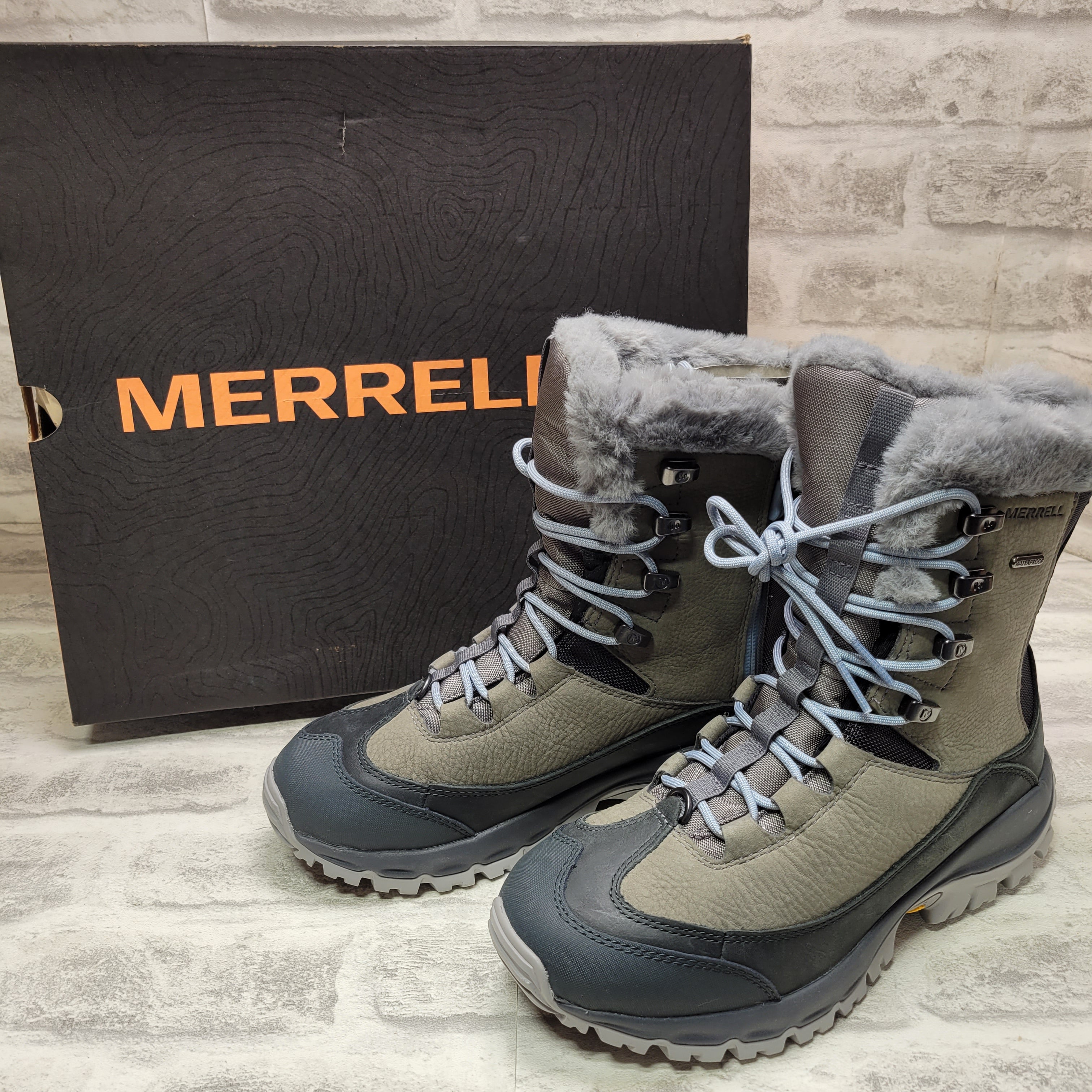 Merrell Women's Thermo Rhea Mid Waterproof Snow Boot (7.5, Granite 1) (7774554947822)